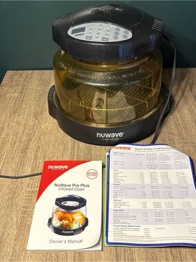 NuWave Pro Plus Infrared Convection Oven Black Amber Dome Model 20632